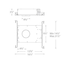 Load image into Gallery viewer, Aether 3.5 Inch Trimless Round Downlight LED Recessed Trim - line drawing.