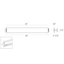 Load image into Gallery viewer, Aileron™ LED Wall Light - line drawing.