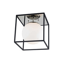 Load image into Gallery viewer, Aira Flush Mount Ceiling Light in Polished Nickel/Small.