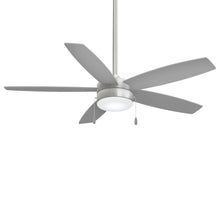 Load image into Gallery viewer, Airetor LED Ceiling Fan in Brushed Nickel / Silver.