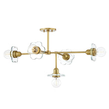 Load image into Gallery viewer, Alexa Chandelier in Aged Brass/5-Light.