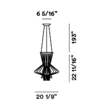 Load image into Gallery viewer, Allegretto Ritmico Suspension Light - line drawing.
