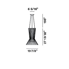 Load image into Gallery viewer, Allegretto Vivace Suspension Light - line drawing.
