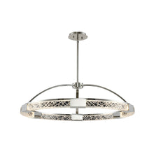 Load image into Gallery viewer, Athena LED Pendant Light in Polished Nickel.