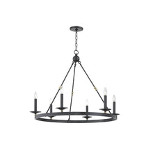 Load image into Gallery viewer, Allendale Chandelier in 6-Light/Aged Old Bronze.