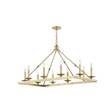 Load image into Gallery viewer, Allendale Chandelier in 10-Light/Aged Brass.