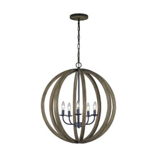 Load image into Gallery viewer, Allier Chandelier in Grey.