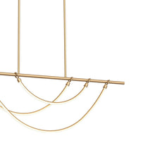 Load image into Gallery viewer, Aryas LED Linear Pendant Light in Detail.