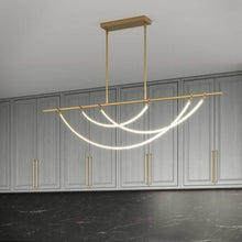 Load image into Gallery viewer, Aryas LED Linear Pendant Light in Detail.