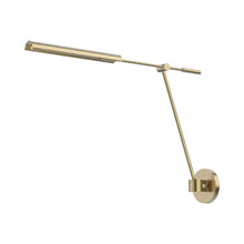 Load image into Gallery viewer, Astrid LED Adjustable Wall Light in Vintage Brass.