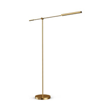Load image into Gallery viewer, Astrid LED Floor Lamp in Vintage Brass.