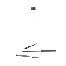 Load image into Gallery viewer, Astrid LED Multi Light Pendant Light in Urban Bronze (3-Light).