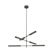 Load image into Gallery viewer, Astrid LED Multi Light Pendant Light in Urban Bronze (6-Light).