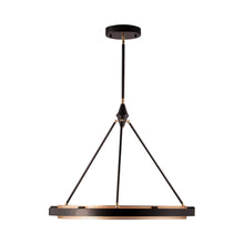 Load image into Gallery viewer, Duo LED Pendant Light in Gold Shimmer (Large).