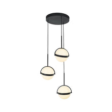 Load image into Gallery viewer, Globo LED Pendant Light in 3-Light/Matte Black.