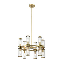 Load image into Gallery viewer, Revolve Chandelier in 12-Light/12.63-Inch/Natural Brass.