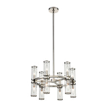 Load image into Gallery viewer, Revolve Chandelier in 12-Light/12.63-Inch/Polished Nickel.