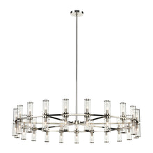 Load image into Gallery viewer, Revolve Chandelier in 42-Light/12.63-Inch/Polished Nickel.