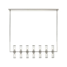 Load image into Gallery viewer, Revolve Linear Pendant Light in 14-Light/Polished Nickel.