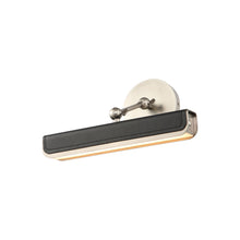 Load image into Gallery viewer, Valise LED Picture Light in Small/Aged Nickel/Tuxedo Leather .