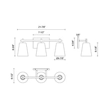 Load image into Gallery viewer, Addison Vanity Wall Light - line drawing.