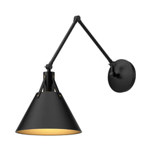 Load image into Gallery viewer, Archer Adjustable Wall Light in Matte Black.