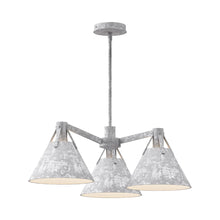 Load image into Gallery viewer, Archer Chandelier in Steel.