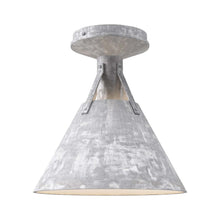 Load image into Gallery viewer, Archer Semi Flush Mount Ceiling Light in Steel (10-Inch).