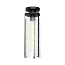 Load image into Gallery viewer, Belmont Flush Mount Ceiling Light in Matte Black.