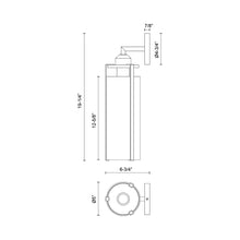 Load image into Gallery viewer, Belmont Wall Light - line drawing.