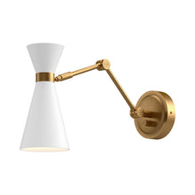 Load image into Gallery viewer, Blake Adjustable Wall Light in White.