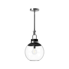 Load image into Gallery viewer, Copperfield Pendant Light in Chrome/Clear Glass (Small).