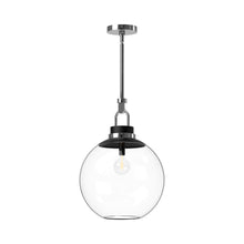 Load image into Gallery viewer, Copperfield Pendant Light in Chrome/Clear Glass (Large).
