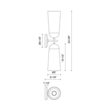 Load image into Gallery viewer, Emil Wall Light - line drawing.