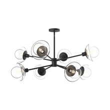 Load image into Gallery viewer, Francesca Chandelier in Matte Black.