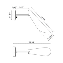 Load image into Gallery viewer, Gabriel Wall Light - line drawing.