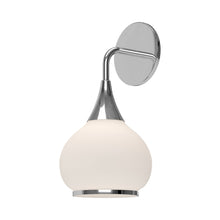 Load image into Gallery viewer, Hazel Bath Wall Light in Chrome/Opal Matte Glass.
