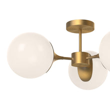 Load image into Gallery viewer, Nouveau Semi Flush Mount Ceiling Light in Detail.