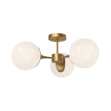 Load image into Gallery viewer, Nouveau Semi Flush Mount Ceiling Light in Detail.