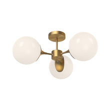 Load image into Gallery viewer, Nouveau Semi Flush Mount Ceiling Light in Detail.