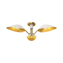 Load image into Gallery viewer, Oscar Semi Flush Mount Ceiling Light in White.
