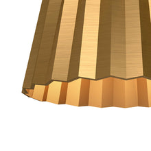 Load image into Gallery viewer, Plisse Flush Mount Ceiling Light in Detail.