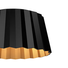 Load image into Gallery viewer, Plisse Flush Mount Ceiling Light in Detail.