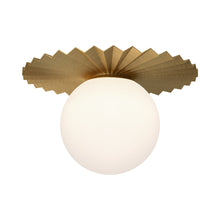 Load image into Gallery viewer, Plume Flush Mount Ceiling Light in Brushed Gold (Large).