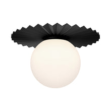 Load image into Gallery viewer, Plume Flush Mount Ceiling Light in Matte Black (Large).