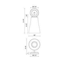 Load image into Gallery viewer, Salem Bath Wall Light - line drawing.