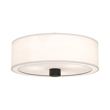 Load image into Gallery viewer, Theo Flush Mount Ceiling Light in Matte Black.