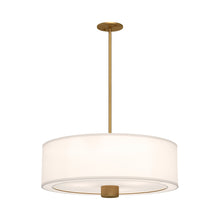 Load image into Gallery viewer, Theo Flush Pendant Light in Aged Gold.