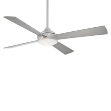 Load image into Gallery viewer, Aluma Ceiling Fan in Brushed Aluminum / Etched Opal/LED.