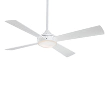 Load image into Gallery viewer, Aluma Ceiling Fan in Flat White / Etched Opal/LED.